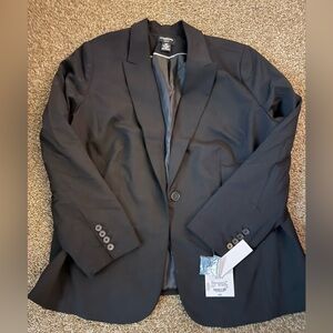 Black Blazer with Button Details